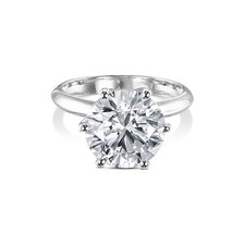 Diamond Engagement Ring VVS2 E Round 3 Ctw Lab Created IGI Certified Sparkling