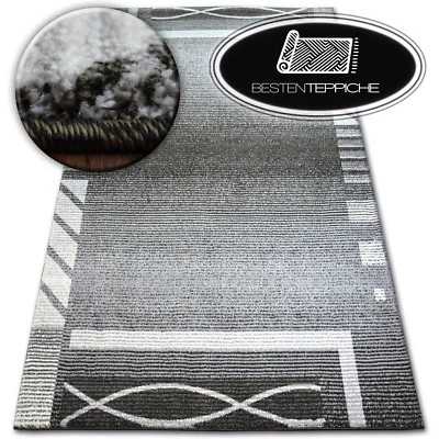 Meilleur Qualité 20mm Design Moderne Tapis Doux SHADOW 8597 Gris - Photo 1/4