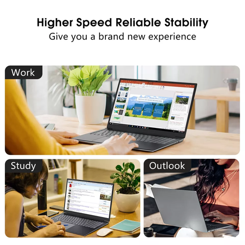SGIN Laptop 4GB DDR4 128GB SSD 17.3 Inch Computer with Quad-Core 2.4/5.0G WiFi - Picture 9 of 9