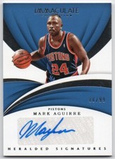 2017-18 Immaculate Collection Heralded Signatures HS-MAG Mark Aguirre Auto 88/99