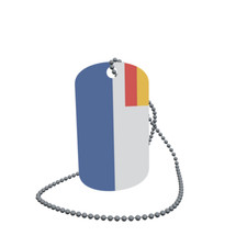 Dog Tag Flag Bunting Duiven Netherlands Dog Tag Aluminium 30 x 50mm