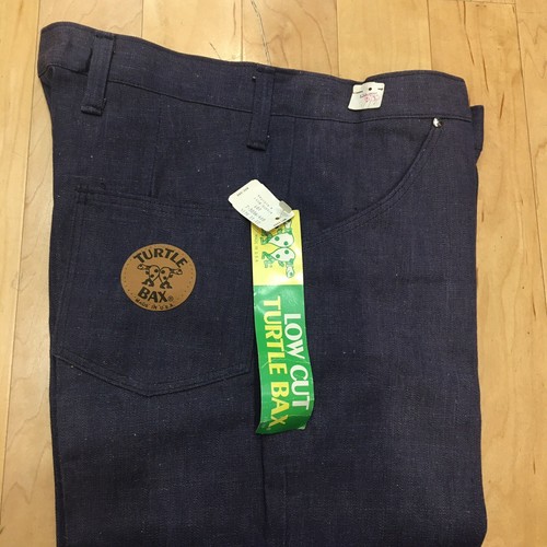 Vintage 1960s 70s Bell Bottom Denim NWT Turtle Bax Blue HTF Rare NOS Festival - Picture 2 of 12