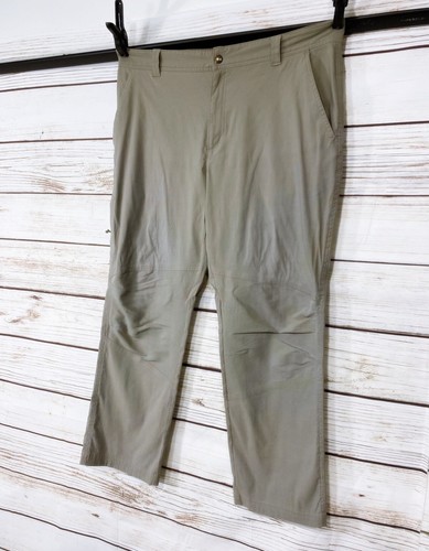Columbia Omni-Shield Mens Outdoor Hiking Pants Sz 40X30 Beige High Rise Pockets - Picture 3 of 9