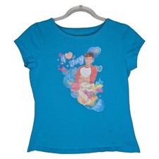 Disney High School Musical 2 Girls Shirt Large 10/12 I Love Troy Zac Efron Y2K