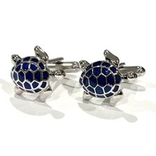 Blue Sea Turtle Cufflinks For Men Birthday Father’s Day Gift