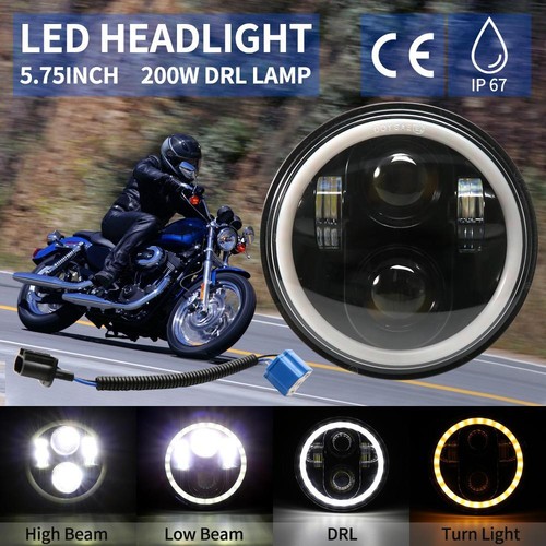 5-3/4" 5.75" LED Headlight Mount Housing Bucket for Harley Sportster XL 883 Dyna - Picture 4 of 12