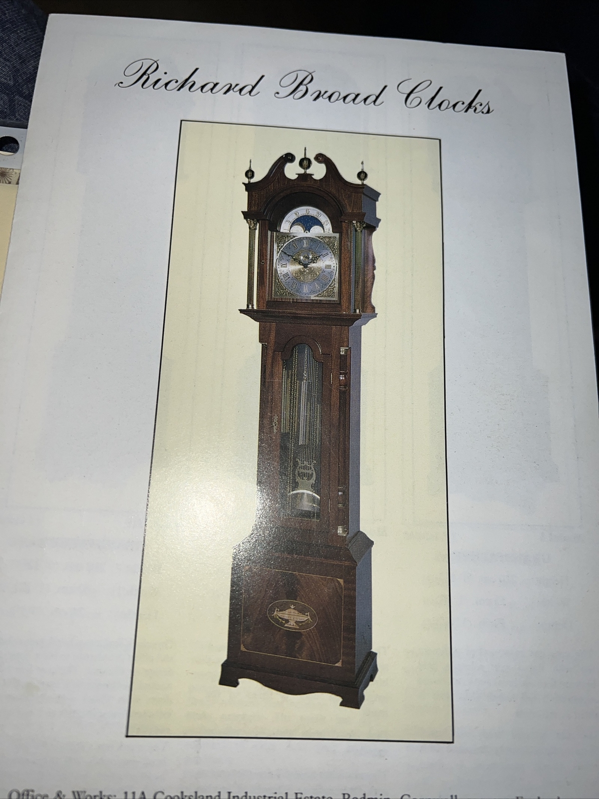 Grandmother Clock Tall Richard Broad eBay