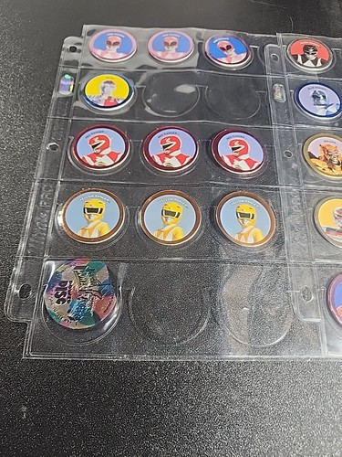 (21) 1994 Miscellaneous Pogs Vr Troopers,power Rangers,tm Saban Pogs - Picture 2 of 3