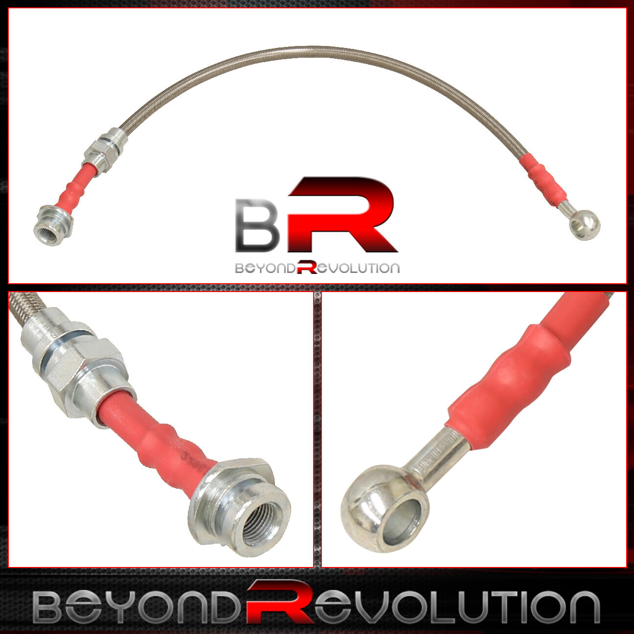 For 20022006 Sentra B15 JDM Stainless Steel SS Braided Brake Lines