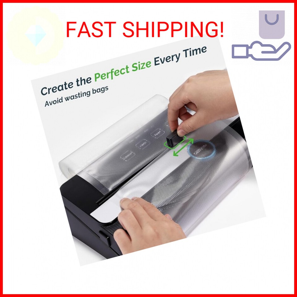 GERYON Vacuum Sealer Bags, 2 Pack 8x30ft Vacuum Sealer Roll Food Sealer