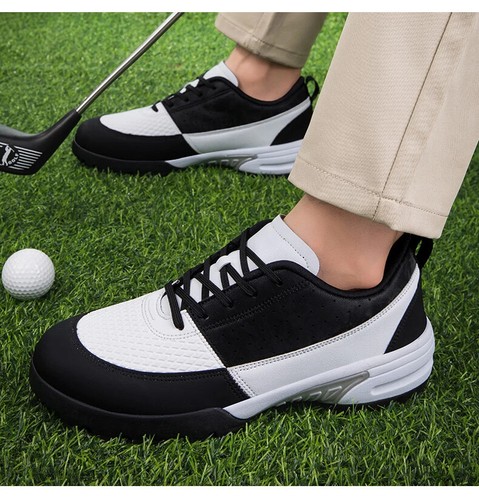 Waterproof Leather Non-slip Golf Sneakers Golfing Training Athletic Shoes - Picture 21 of 28