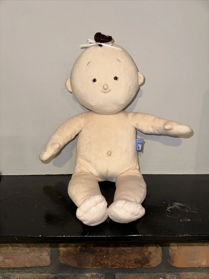 "Muñeco de peluche bebé niña rubio mejillas rosadas North American Bear Co 15""" Foto 2 de 4