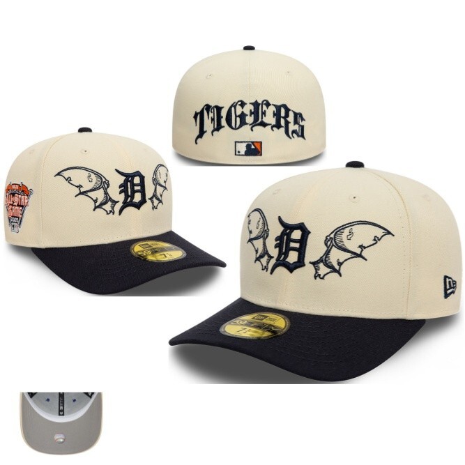 New Era Detroit Tigers All-Star Game Wings Cream Black Curved Poti Hat