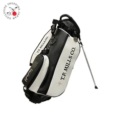 T.P. Mills × Belding Club Champ Carry Stand Bag 8.5" Black Esprit / White Esprit