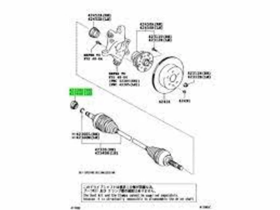 SELLO DE ACEITE EJE DE TRANSMISIÓN TRASERO 2 PIEZAS genuino nuevo Toyota LEXUS GS300/IS250/IS350 Foto 4 de 4