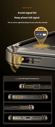 Metal Phone Case For iPhone 15 Pro Max Protective cover For iPhone 14 Pro Max - Picture 15 of 15