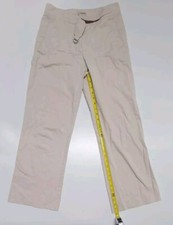 Emporio Armani Beige Wide Leg Pants Trousers Women's Size 28x27 Made In Italy