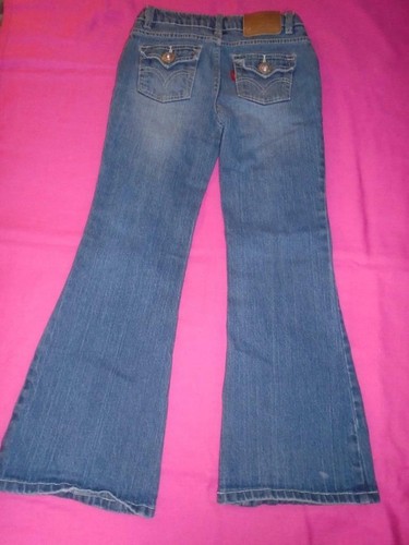Flare Blue Flap Back Pockets 