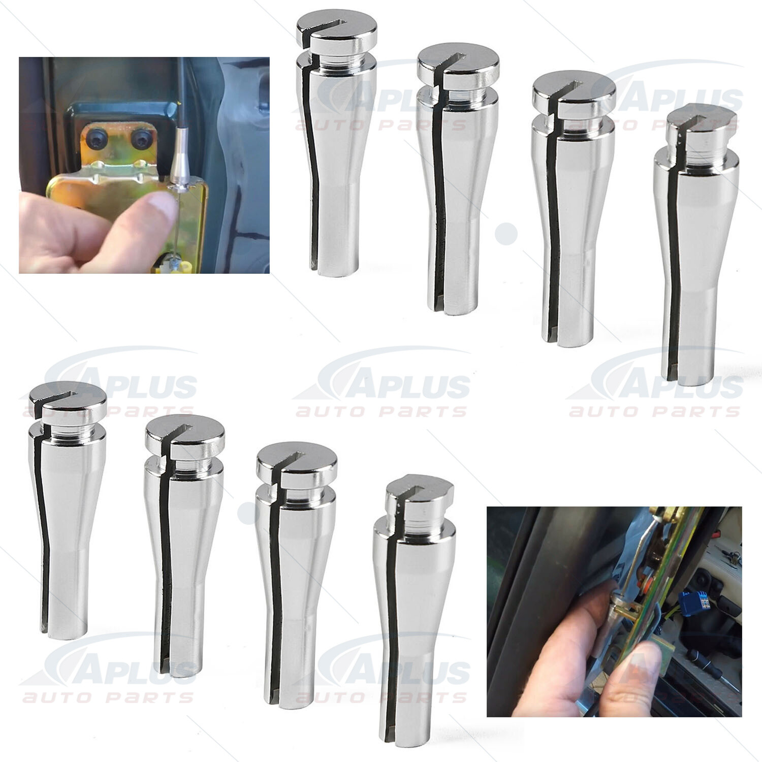 8 pcs Rear Door Latch Cable Repair Kit for Ford F150 F250 F350 Vans