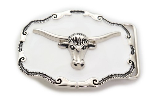 boucle de ceinture HKM TEXAS -fer et tête de cheval- 4389