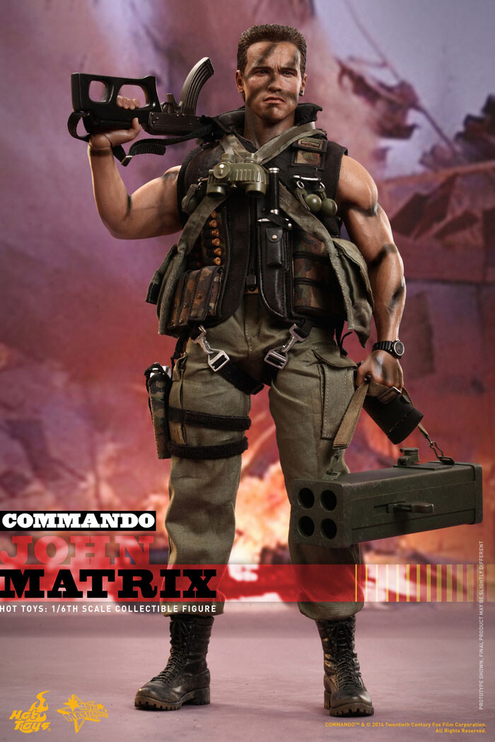 Hot Toys MMS276 Commando:1/6 John Matrix Arnold Schwarzenegger