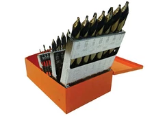 KnKut 29KK10 29 Piece Mechanics Length Step Point Drill Bit Set