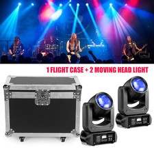 2PCS 150W LED Beam Moving Head 18Prism Gobo Stage Light Nightclub W/ Flight Case