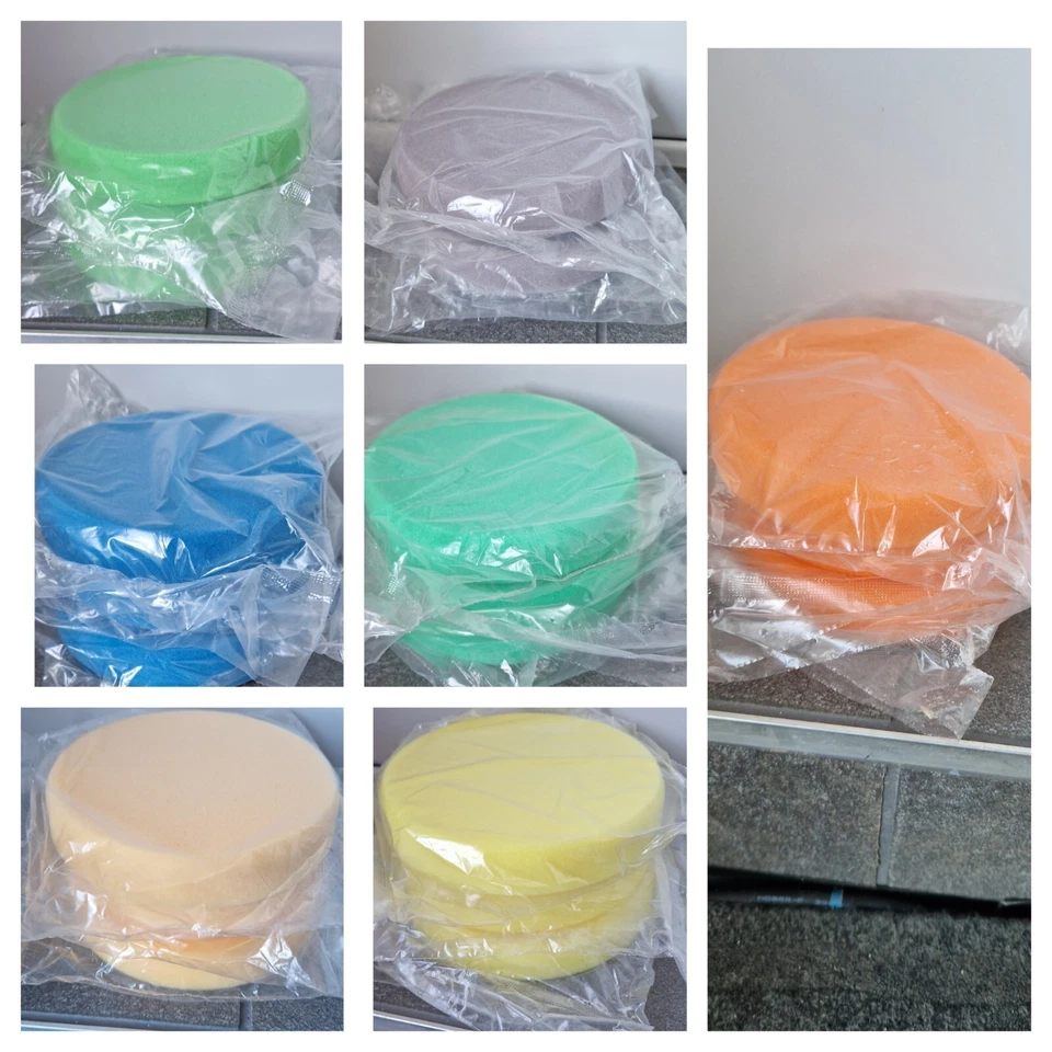 54 Polierpads Rotation/ Zwangsexzenterpolierm. ASP Hart Cut bis Finish 123/135mm - Bild 3 von 4