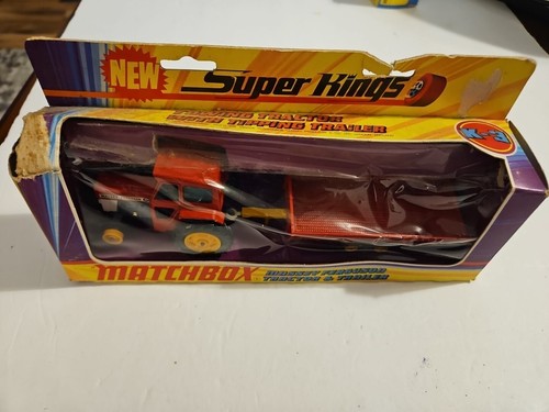 Matchbox Super Kings Massey Ferguson Tractor And Trailer Toy - Picture 2 of 5