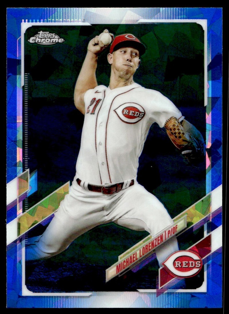 2021 Topps Chrome Sapphire Michael Lorenzen G25 Cincinnati