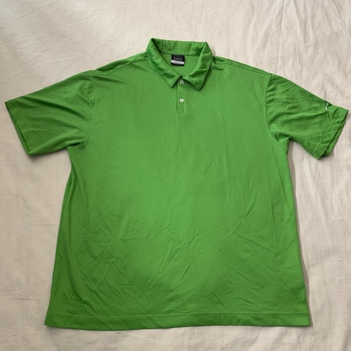 Nike Golf Polo Shirt Mens Sz XL Lime 