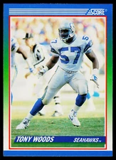 Tony Woods, 1990 Score, #391, Seattle Seahawks,