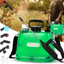 Battery Powered Sprayer 2 Gallon, Upgrade Powerful Electric Garden Sprayer with