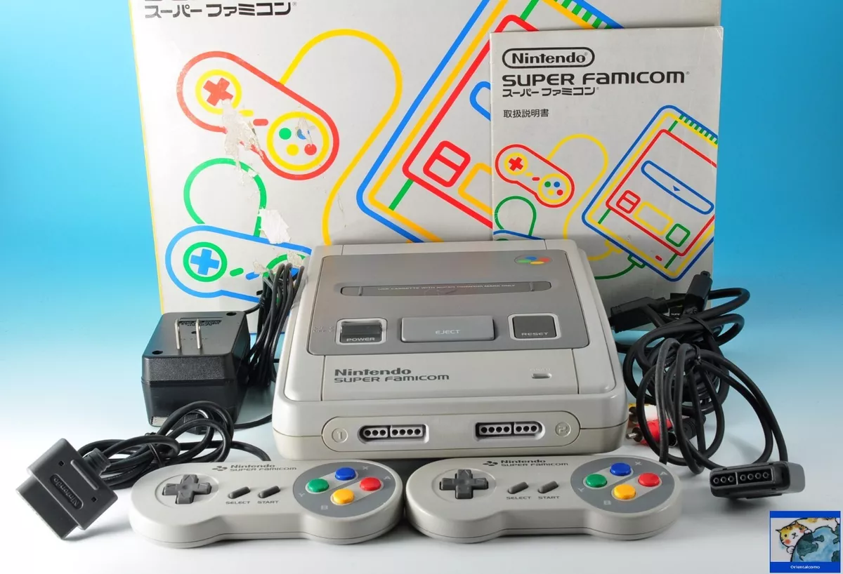 Nintendo Super Famicom Console SNES SHVC-001 with Box Region Japan