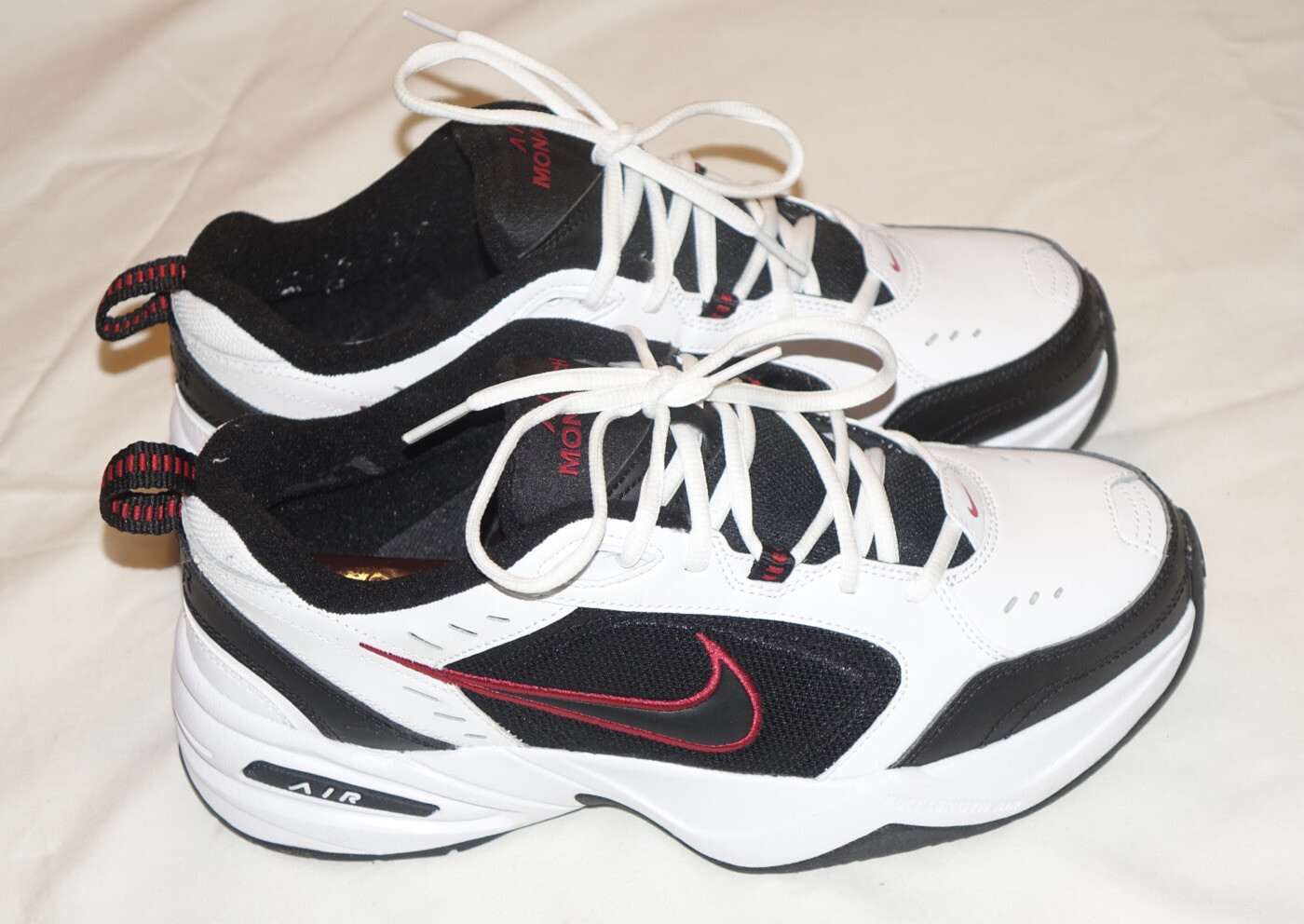 9.5 - Nike Air Monarch IV White Black 