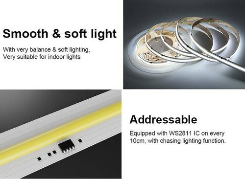 24V WS2811 Chasing Light COB LED Strip 360LEDs Water Flowing Running Light Strip - Picture 7 of 21