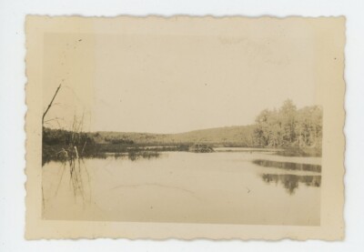 Vintage Photo View From Beaver Lodge Pike County Fairview Lake Tafton PA 1930s