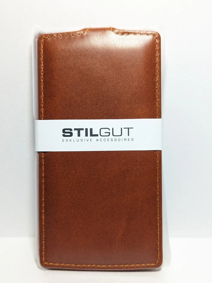 (002) Estuche StilGut UltraDelgado, Estuche de Cuero Hecho a Mano de Lujo para LG G3 S Foto 3 de 4