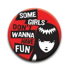 1.25" Pinback Button Emily The Strange - Some Girls (Pins Approx. 32mm)