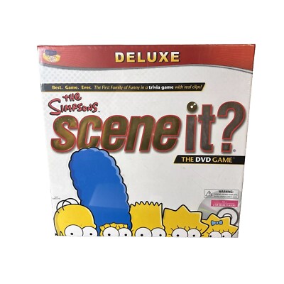 Scene It The Simpsons (Deluxe Edition) (DVD / HD Video Game, 2009)