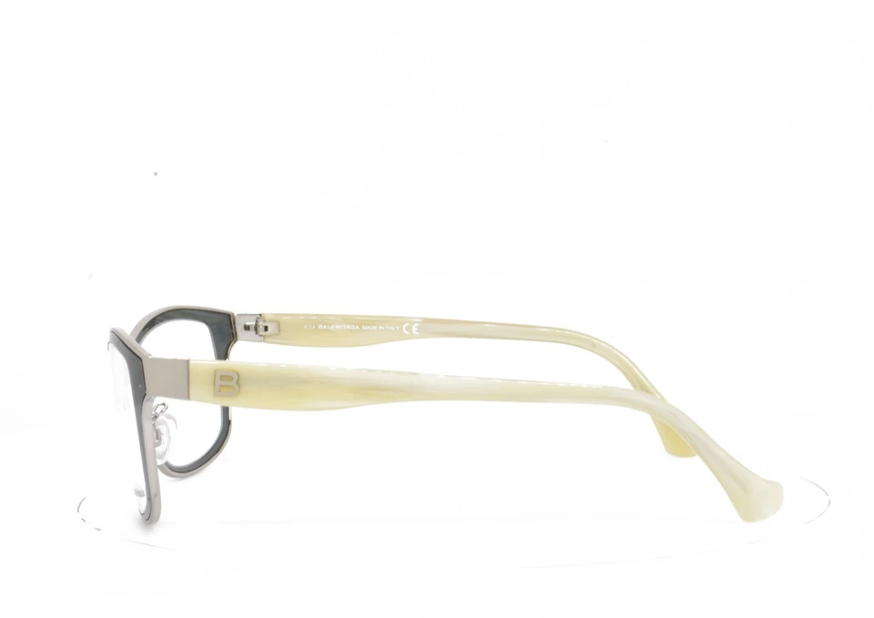 Gafas BALENCIAGA Gris Transparente Marfil Ojo de Gato Nuevas Auténticas 5027 020 54-16-135 Foto 3 de 4