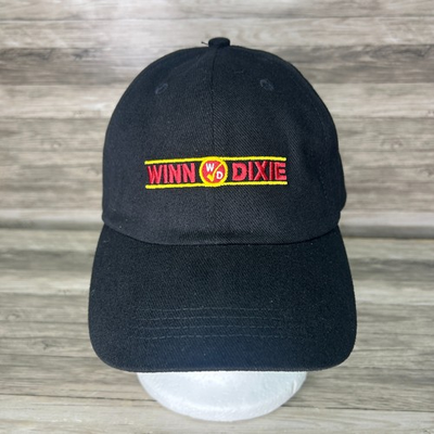 #ad Winn Dixie Hat Strapback Cap Black One Size Adjustable Employee Worker Uniform $17.68