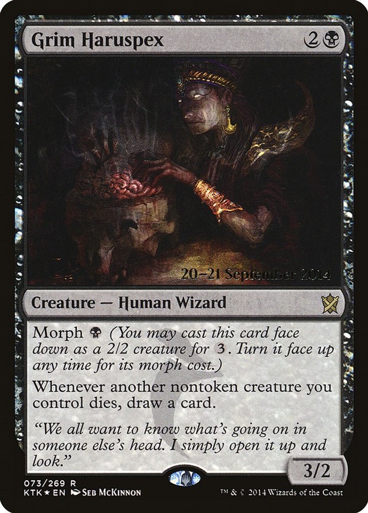 Foil - Grim Haruspex - 73 - Prerelease Cards - LP