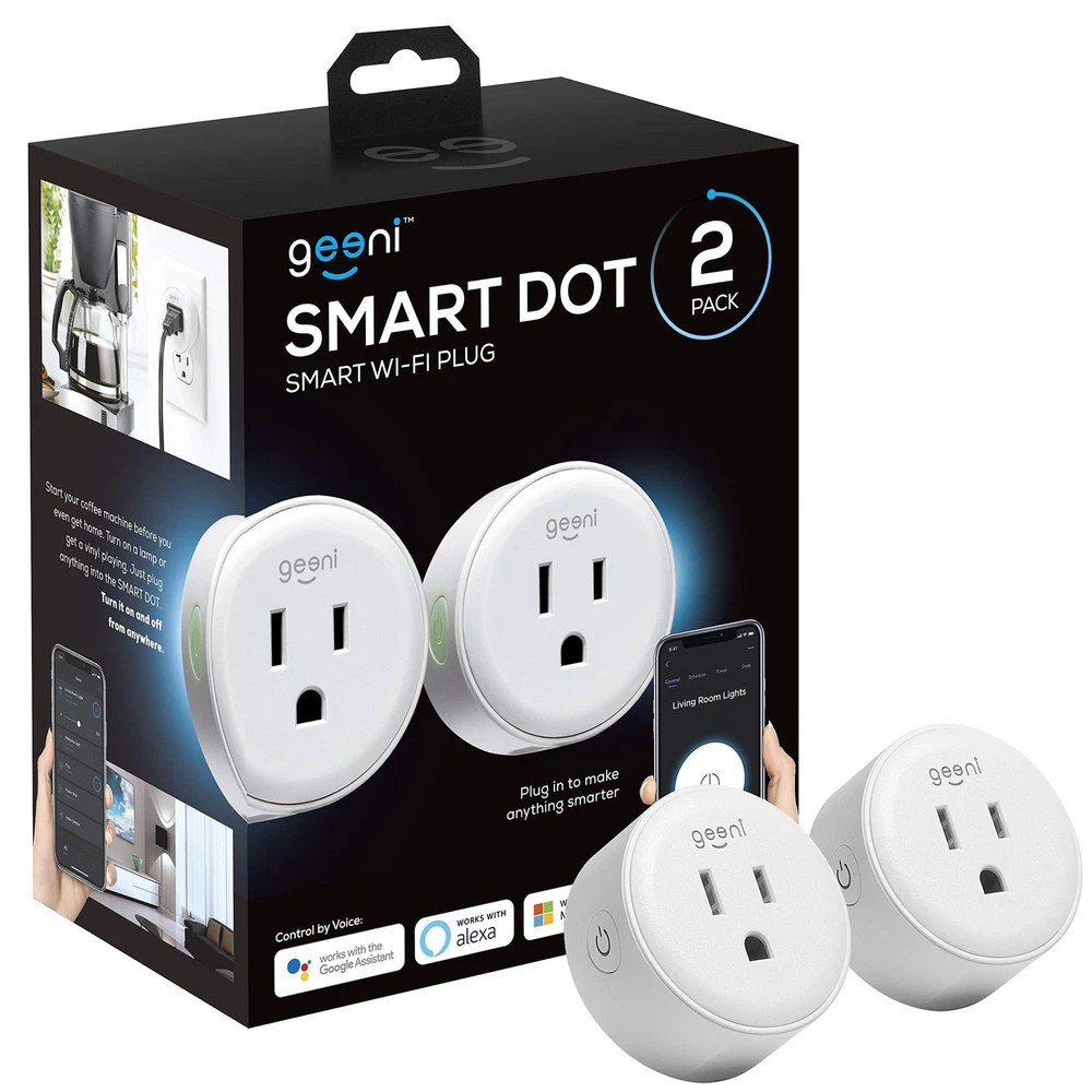 smart plug 2-pack with Wi-Fi outlet timer
