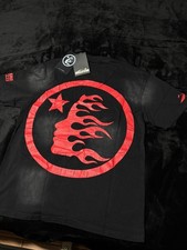 Hellstar If You Don't Like Us Beat Us T-Shirt Black Red Size S NWT
