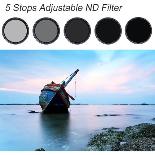 K&F Concept Nano-X 82mm ND2-ND32 Green Multicoated Variable ND Filter - Picture 2 of 11
