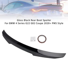 Gloss Black Rear Boot Spoiler Fit For BMW 4 Series G22 G82 Coupe 2020+ PMS Style