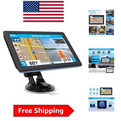 Touchscreen GPS Navigator - 7 Inch with Real-Time Alerts & North America Maps