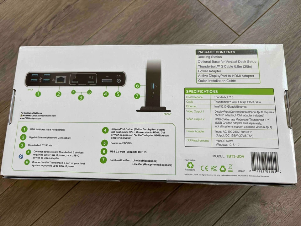 Plugable Thunderbolt 3 Docking Station w/ Power Delivery | TBT3-UDV - Image 3 of 3