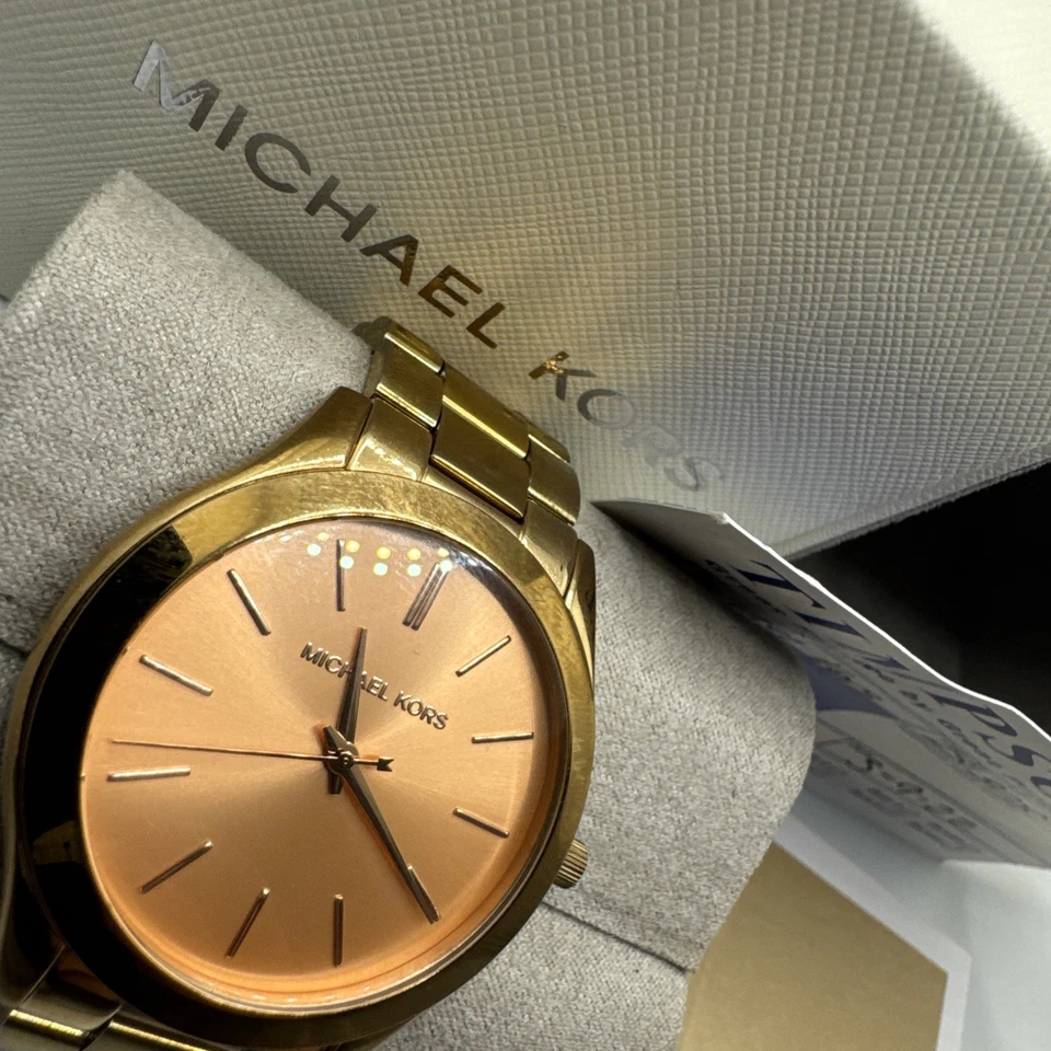 MICHAEL KORS Slim Runway MK3197 Rose Gold Women's wrist Watch MK Watch  - Image 4 of 4